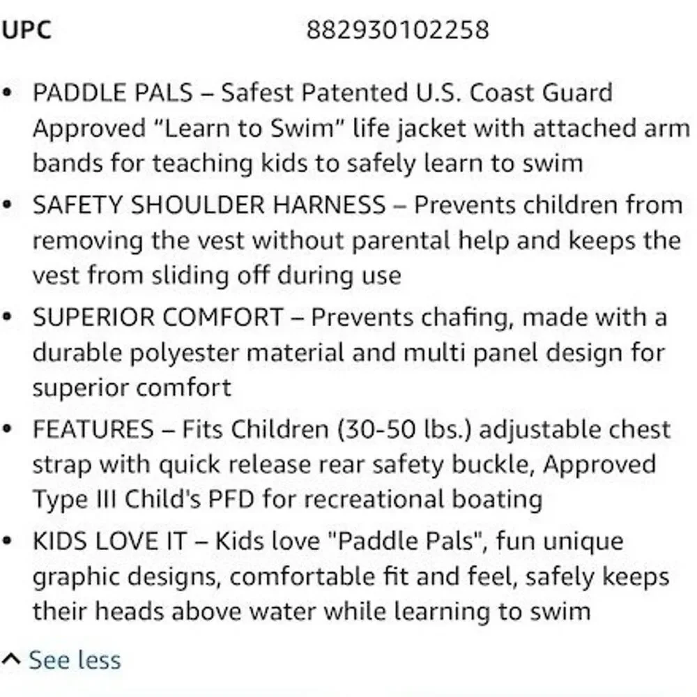 Body Glove Paddle Pals Child's Swim Arm Floaties Vest Race Car Design